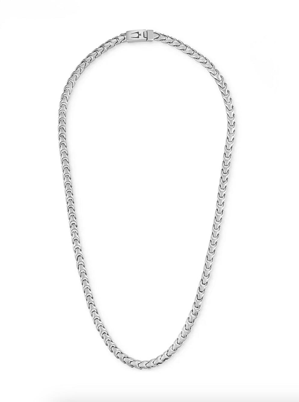 Bulova Men's Link Chain 22" Necklace in Stainless Steel - NWT Retail $295
